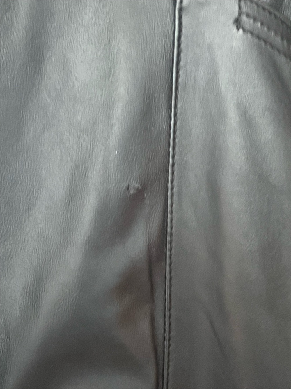 Excelled Black Leather Duster Coat L Long Open Front Belted Soft Lamb Leather - Picture 6 of 14